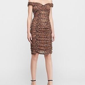 Express Animal Print Midi Dress